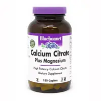 Витамины и минералы Bluebonnet Calcium Citrate Plus Magnesium, 180 капсул