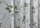 Готовая тюль (3х2,7м.) батист, коллекция "Flora". Цвет белый с оливково-коричневым принтом. Код 1531т 42-0442