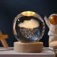 Ночник светильник 3D Хрустальный шар Д6 Тучка 13407