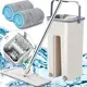 Швабра микрофибра с отжимом + ведро Scratch Cleaning Mop ∙ Швабра лентяйка cleaner 360