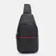 Мужской кожаный рюкзак через плечо Keizer K11022bl-black