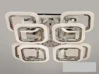 Потолочная люстра с диммером и LED подсветкой, 110W HAS8060/4+4 LED 3color dimmerдне