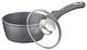Ковш со стеклянной крышкой Meisterklasse MK-1021-grey-marble 16 см 1.1 л