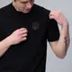 Футболка мужская с V-вырезом "Тризуб" темно-серая вышивка M