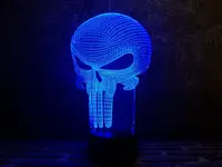 Сменная пластина для 3D ночника "Каратель" 3DTOYSLAMP