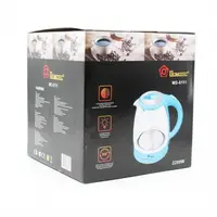 Дисковый электрический чайник Domotec MS-8111 С подсветкой Синий