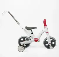 Дитячий велосипед-трансформер 4в1 Best Trike BT-562 фара з озвучкою колеса EVA 10". Pink and White (192031)