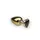 Анальна пробка із серцем Gold Heart Black Diamond, M