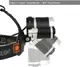 Тройной налобный фонарь LED Headlight на аккумуляторе — мощная велофара с регулировкой угла света