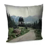 Подушка диванная с бархата On the way 45x45 см (45BP_ORG005)
