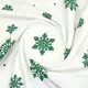 Наволочка фланель 50х70 SNOWFLAKES EVERGREEN