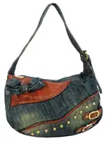 Жіноча джинсова сумочка Fashion jeans bag синя