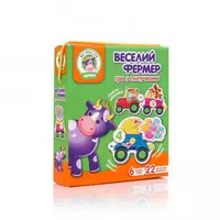 Детская игра с липучками "Веселый фермер" VT1310-03 на укр языке
