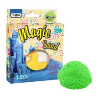 Кинетический песок Strateg Magic Sand зеленый с формочкой 150 г (39305)