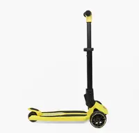 Самокат триколісний Best Scooter Lamborghini L1-7 колеса PU зі світлом. Black and Yellow (190167)