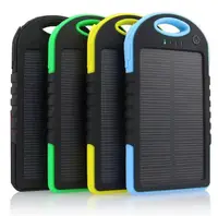 Внешний акумулятор Power bank UKC PB-263 10000 mAh с солнечной панелью и фонариком