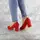 Туфли женские Fashion Waylon 2460 37 размер 24 см Красный