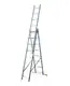 Лестница алюминиевая MASTERTOOL 3-х секционная, 3х8 ступене, h=5400 мм (79-1308)