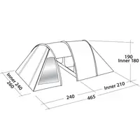 Палатка четырехместная Easy Camp Galaxy 400 Rustic Green (120391)