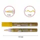 Маркер акриловый Santi SAC-25 391054 13.5х0.2 см золотистый