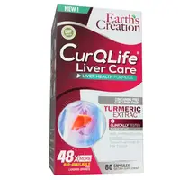 Натуральная добавка Earth"s Creation CurQLife Liver Care, 60 капсул