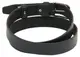 Мужской кожаный ремень под брюки Skipper 1068-33 черный 3,3 см