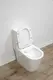 Унітаз цільний підлоговий безобідковий COMFORT із сидінням Soft Close DP, 700*370*800