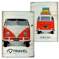 Обложка на паспорт I love travel (ткань)