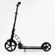 Самокат двухколесный "Best Scooter", с PU колесами, 1 амортизатором. Black (00076)
