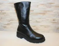 Сапоги женские зимние черные натуральная кожа С476 41
