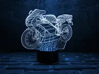Сменная пластина для 3D светильников "Мотоцикл 2" 3DTOYSLAMP