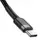 Кабель Baseus Cafule Type-C 3A 2m, Black+Gray (CATKLF-HG1)
