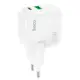 Адаптер сетевой HOCO Lucky dual-port  charger C111A |1USB/1Type-C, 30W/3A, PD/QC|