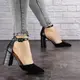 Туфли женские на каблуке Fashion Kenzi 1651 37 размер 24 см Черный