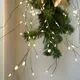 Гирлянда светодиодная от сети с зеленым проводом Хвост Y20-37WW 19610 2 м 200 LED теплый желтый