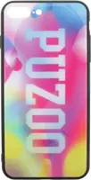 Чохол-накладка PUZOO Glass Printing with TPU Visions iPhone 7 Plus /8 Plus Pink