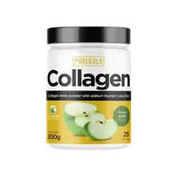 Препарат для суставов и связок Pure Gold Protein Collagen, 300 грамм Зеленое яблоко