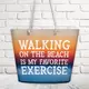 Пляжная сумка Malibu Walking on the beach is my faworite exercise 50х36х15 см (MAL_20J018)