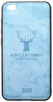 Чехол-накладка TOTO Deer Shell With Leather Effect Case Xiaomi Redmi Go Blue
