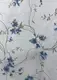 Готовая тюль (3х2,7м.) батист, коллекция "Flora". Цвет белый с сине-коричневым принтом. Код 1533т 42-0444