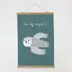 Постер тканевый на стену Owl by myself 60х93 см (TPSR_22S027)
