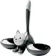 Двойная миска для кошек Alessi Tigrito 550 мл серая