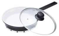 Сковорода з кришкою Barton Steel BS-7224-blaСk 24 см чорна