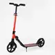 Самокат складной "Best Scooter". С PU колесами, зажимом руля и 1 амортизатором. Red and black (103467)