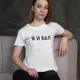 Футболка женская "Я И БАЛ", Белый, S, русский