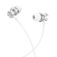 Наушники HOCO Fountain metal universal earphones with microphone M106