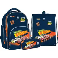 Набор Kite рюкзак + пенал + сумка для обуви SET_HW22-706M Hot Wheels