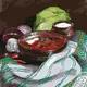Картина по номерам "Обед у бабушки" ©ksy_bersan Идейка KHO5652 40х40 см
