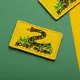 Набор шевронов 2 шт с липучкой No step on snek 5х8 см Не наступай на змею вышитый патч нашивка Змея