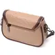 Сумка для женщин с фактурным клапаном из натуральной кожи Vintage 22373 Бежевая